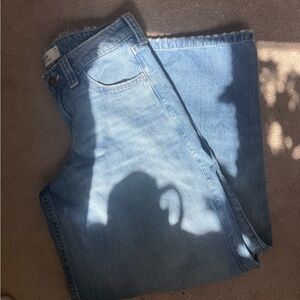 Hollister light wash Low-Rise Super Baggy Jeans